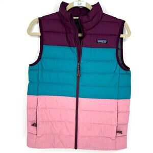 Patagonia Kid's Down Colorblock Puffer Vest